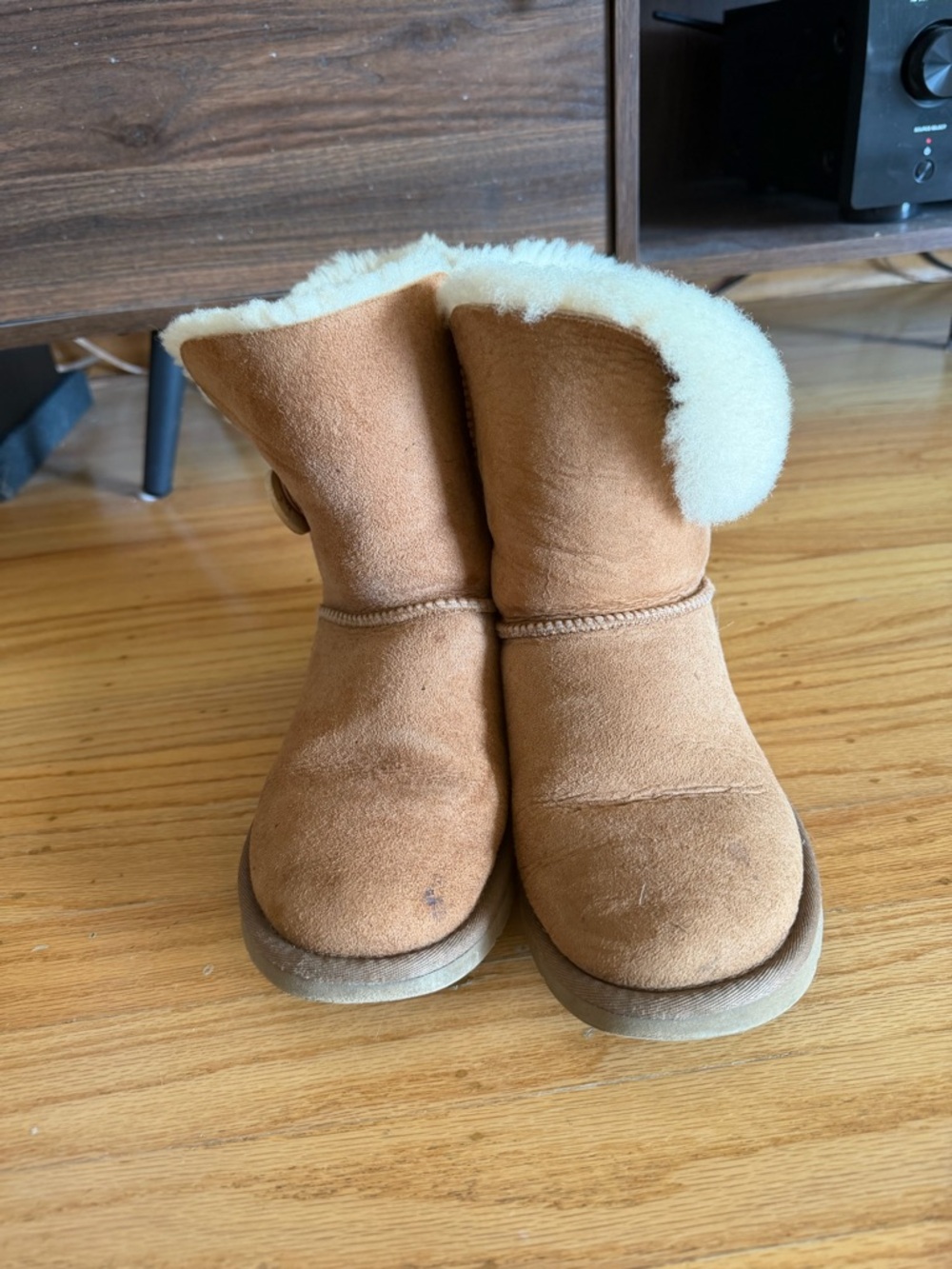 UGG Chestnut Brown Shearling Lined Ankle Boots